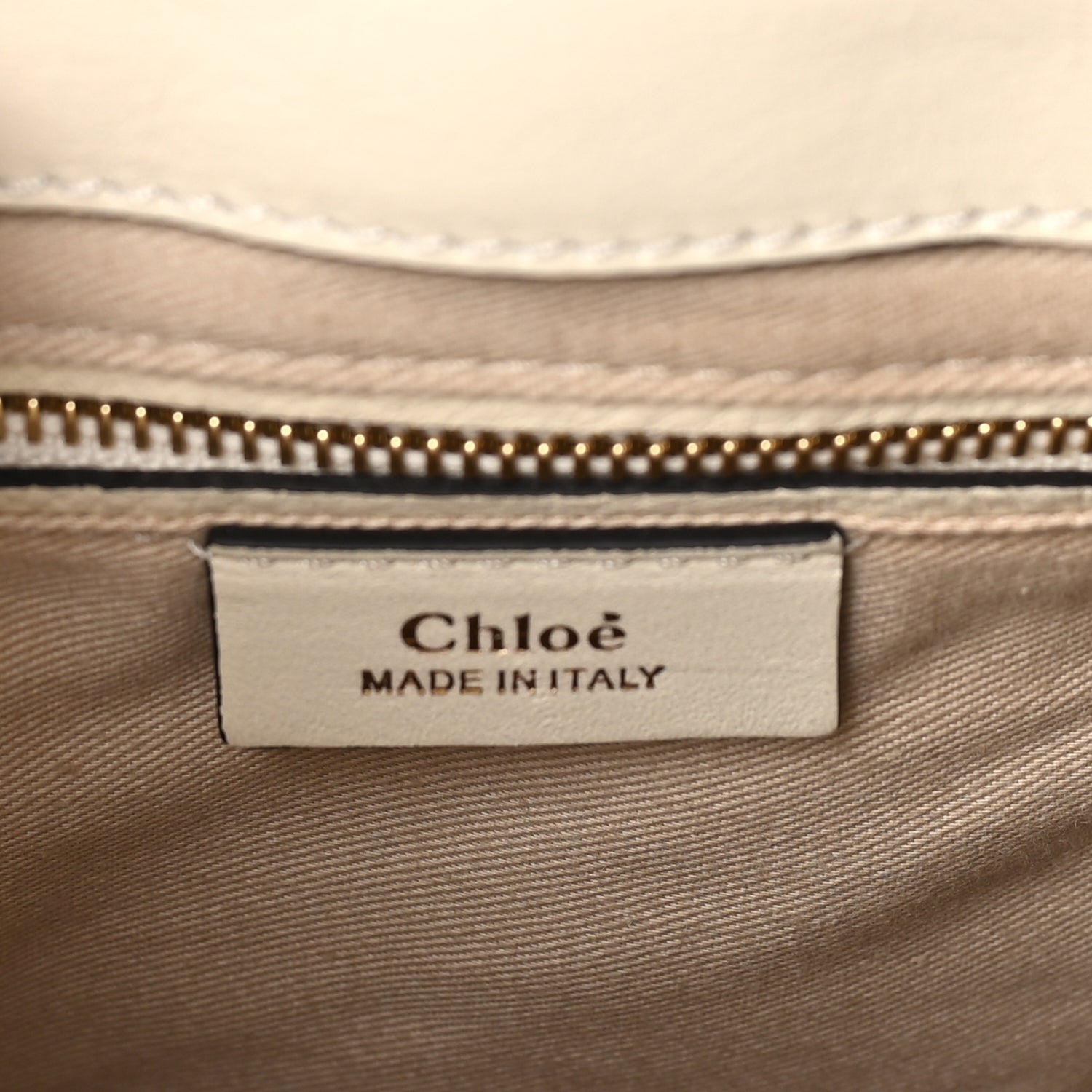Chloe Suede Calfskin Small Faye Backpack  Off White