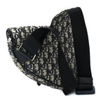 Christian Dior Oblique Mens Saddle Bag  Blue