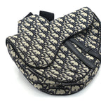 Christian Dior Oblique Mens Saddle Bag  Blue