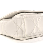 Christian Dior Calfskin Macrocannage Small Dior Caro Bag Ivory