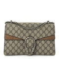 Gucci GG Supreme Monogram Small Dionysus Shoulder Bag  Taupe