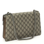 Gucci GG Supreme Monogram Small Dionysus Shoulder Bag  Taupe
