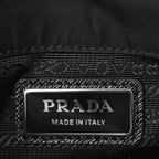 Prada Re-Nylon Saffiano Mini Pocket Single Snap Buckle Messenger Bag Black