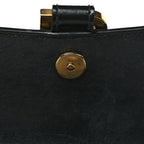 Balenciaga Shiny Box Calfskin Hourglass Top Handle Bag XS Black