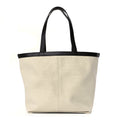 Bottega Veneta Canvas Mix Nappa Intrecciato Medium Flip Flap Tote Natural Fondant Natural/Fondant
