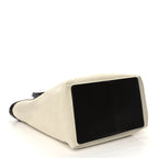 Bottega Veneta Canvas Mix Nappa Intrecciato Medium Flip Flap Tote Natural Fondant Natural/Fondant