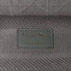 Christian Dior Canvas Embroidered Cannage Lady D-Lite Gray