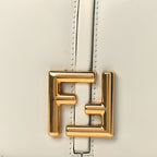Fendi Vitello Brenta Cher Small Fendi C'mon White