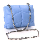 Mulberry Nappa Pillow Quilted Little Softie Bag Cornflower Blue