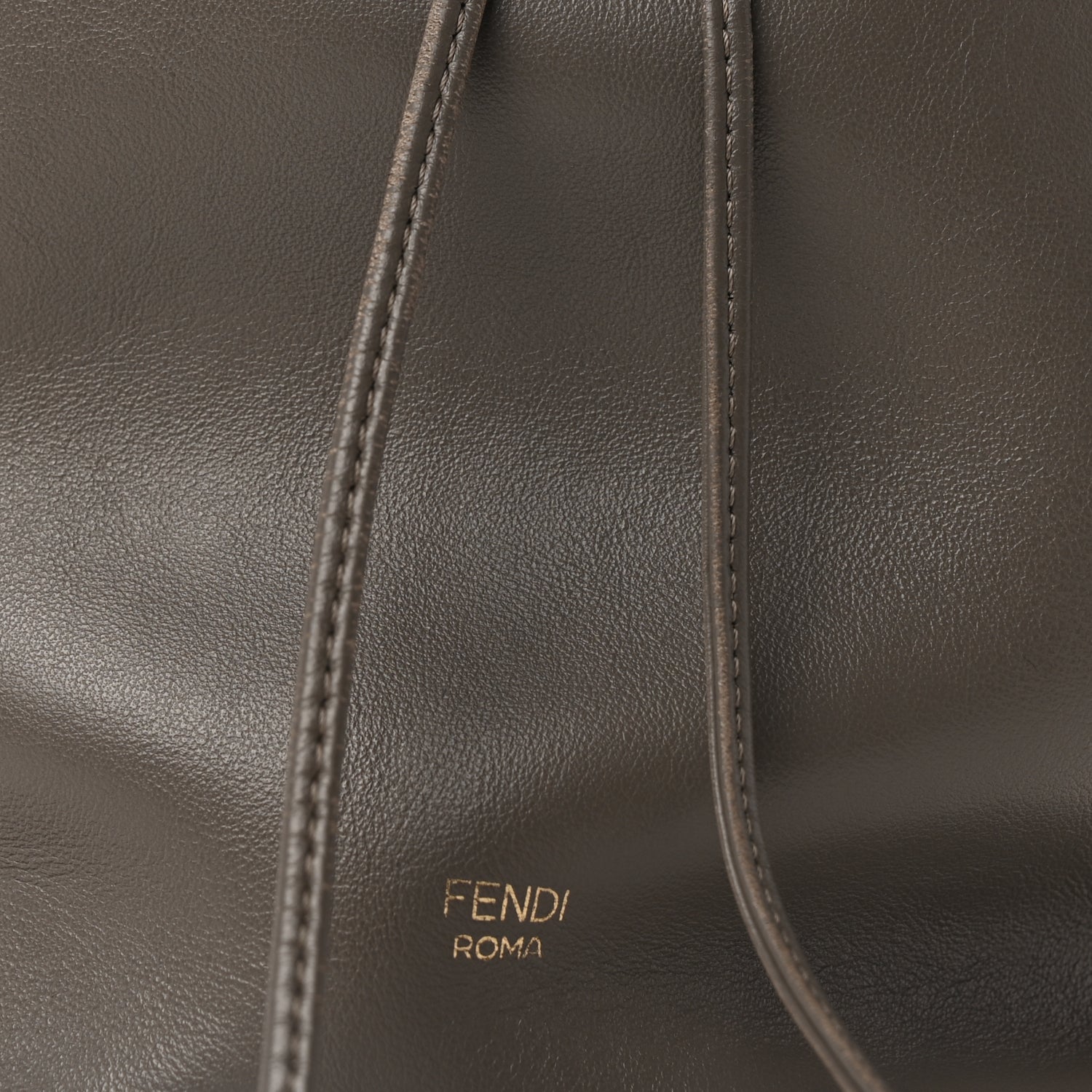 Fendi Vitello Grace Matte F is Fendi Grande Mon Tresor Bucket Bag  Argilla