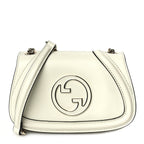 Gucci Calfskin Blondie Small Shoulder Bag Mystic White