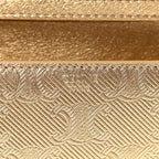 Celine Metallic Triomphe Wallet on Chain