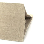 Saint Laurent Linen Calfskin Small Rive Gauche Tote  Optic White