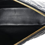 Christian Dior Lambskin Macrocannage DiorStar Hobo Bag Black