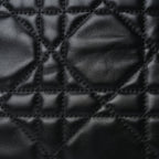 Christian Dior Lambskin Macrocannage DiorStar Hobo Bag Black