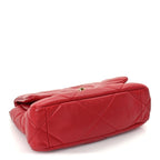 Chanel Lambskin Quilted Medium Chanel 19 Flap  Red