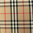 Burberry Cotton Vintage Check Medium London Tote Bag  Briar Brown White