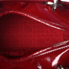 Christian Dior Patent Cannage Medium Lady Dior Red