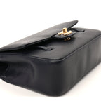 Chanel Shiny Caviar Preppy Coco Small Flap Bag Navy