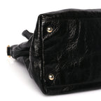 Gucci Vernice Naplack Small Soho Top Handle Satchel Black