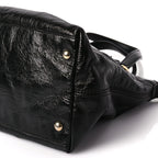 Gucci Vernice Naplack Small Soho Top Handle Satchel Black