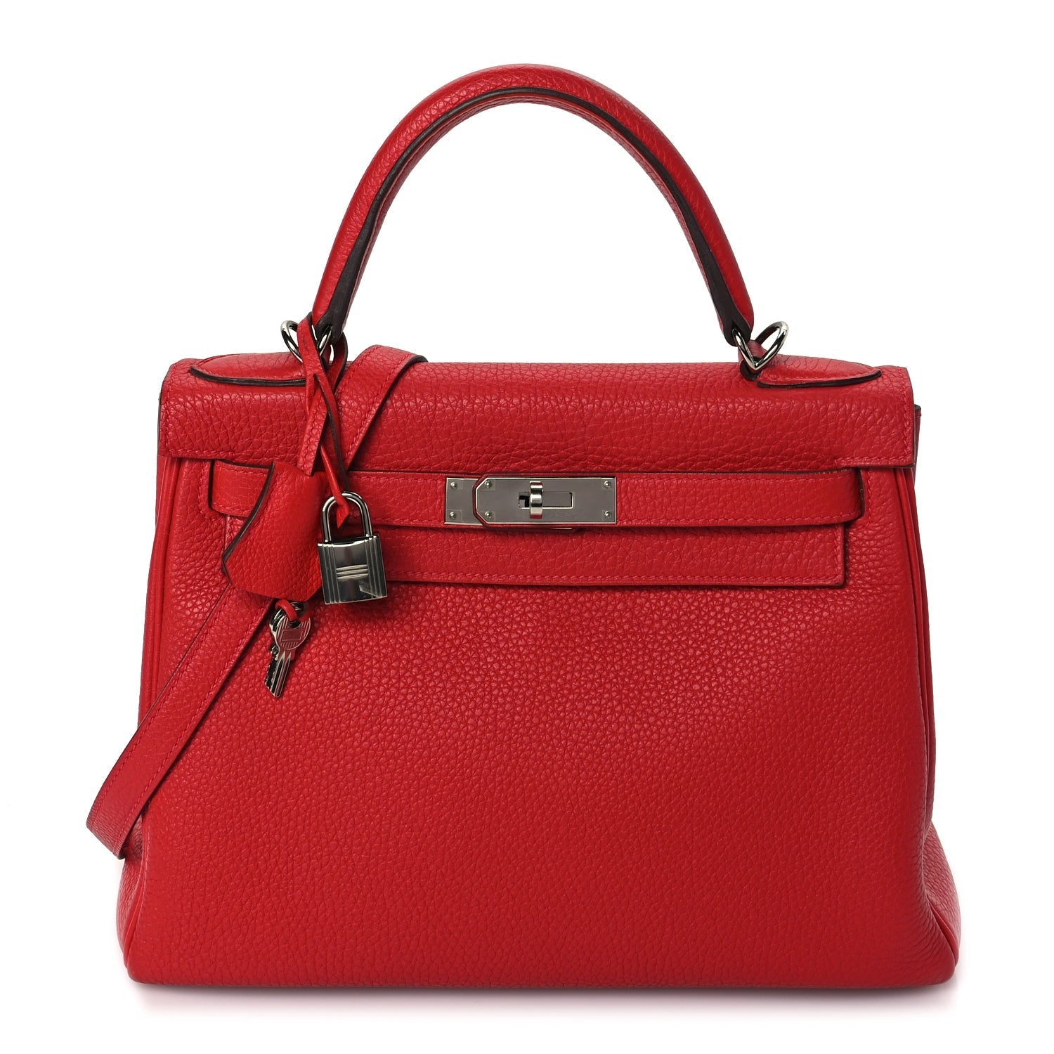 Hermes Togo Kelly Retourne 28 Rouge Casaque