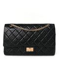 Chanel Aged Calfskin Quilted 2.55 Reissue 227 Flap Black