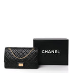 Chanel Aged Calfskin Quilted 2.55 Reissue 227 Flap Black