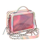 Chanel PVC Lambskin Filigree Small CC Filigree Vanity Case Pink Multicolor