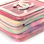 Chanel PVC Lambskin Filigree Small CC Filigree Vanity Case Pink Multicolor