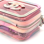 Chanel PVC Lambskin Filigree Small CC Filigree Vanity Case Pink Multicolor