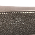 Hermes Taurillon Clemence Halzan 31 GM Etoupe