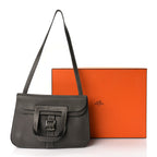 Hermes Taurillon Clemence Halzan 31 GM Etoupe