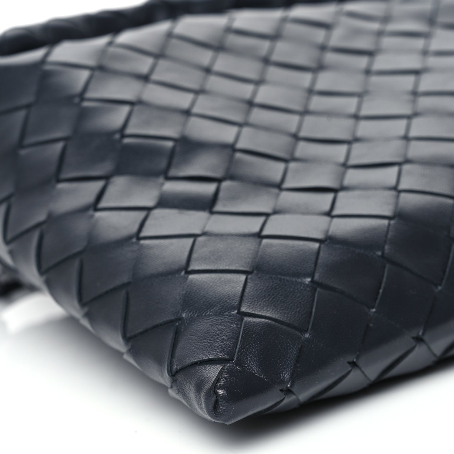 Bottega Veneta Calfskin Intrecciato Mini Hop Black
