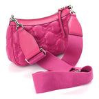 Gucci Nylon Calfskin Enamel GG Matelasse Chain Handbag  Lovely
