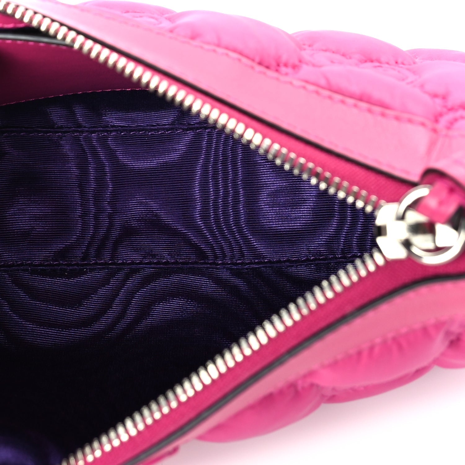 Gucci Nylon Calfskin Enamel GG Matelasse Chain Handbag  Lovely