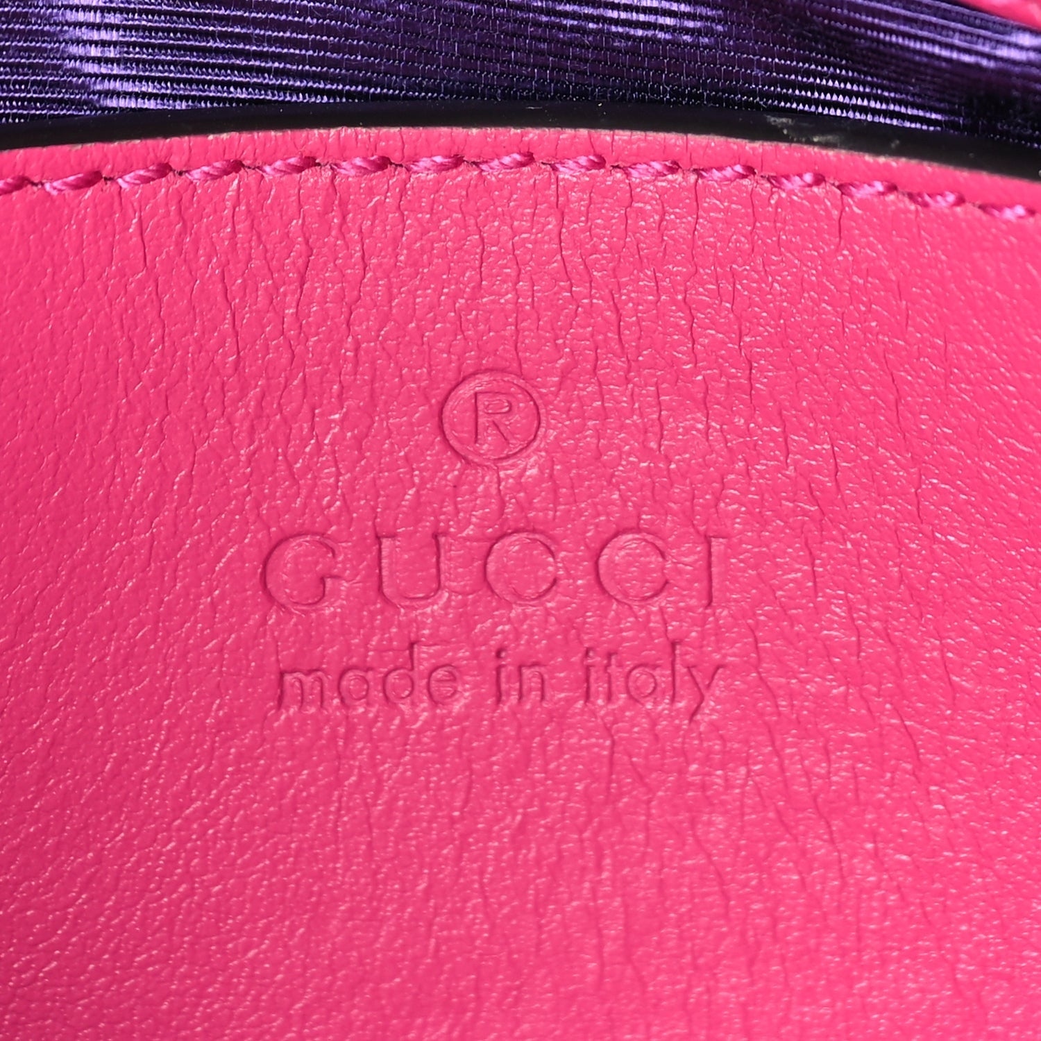 Gucci Nylon Calfskin Enamel GG Matelasse Chain Handbag  Lovely
