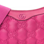 Gucci Nylon Calfskin Enamel GG Matelasse Chain Handbag  Lovely