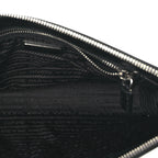 Prada Saffiano Pouch Wristlet Black