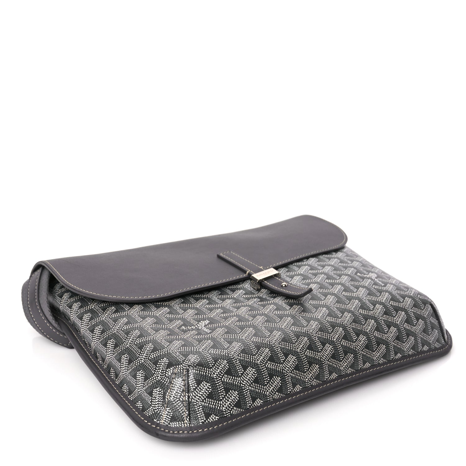 Goyard Goyardine Coursier Messenger Bag Gray