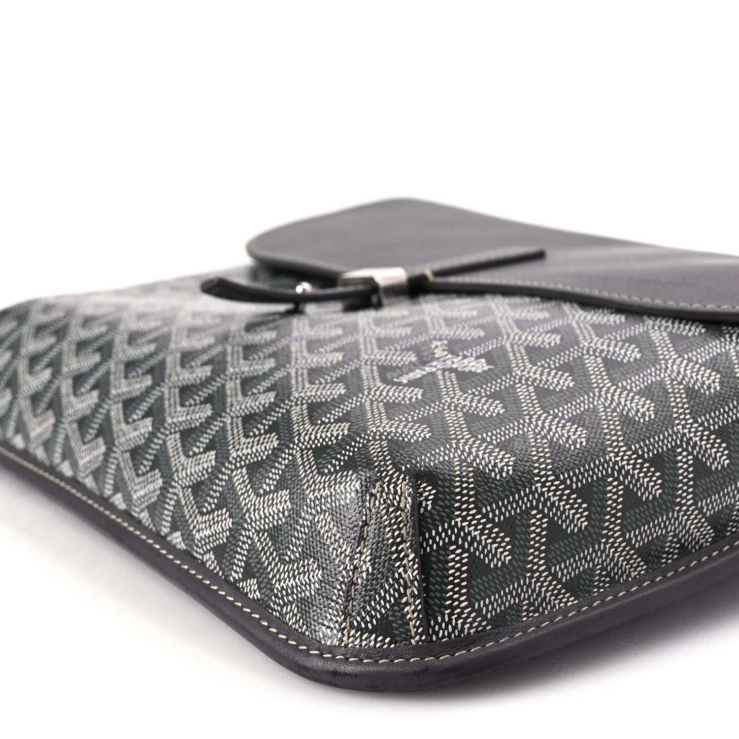 Goyard Goyardine Coursier Messenger Bag Gray