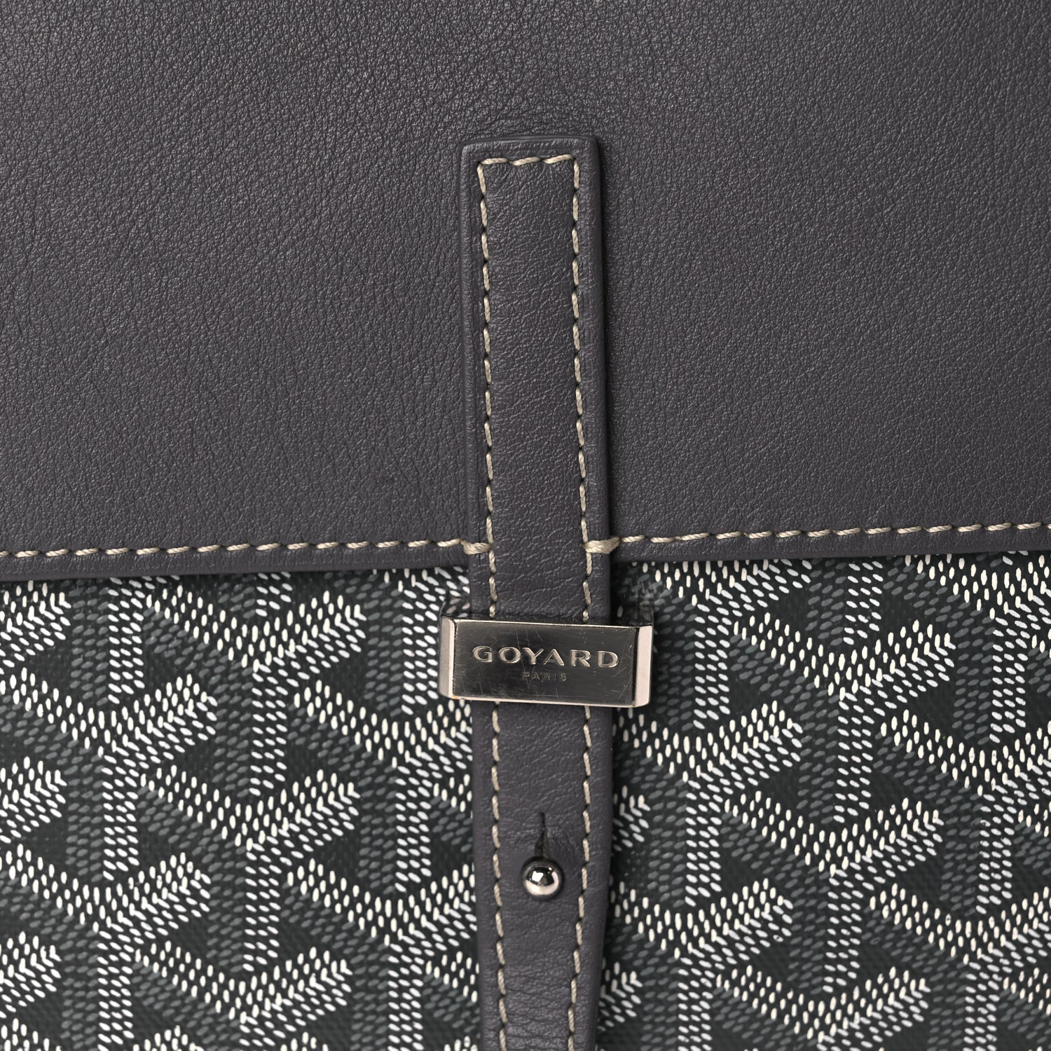 Goyard Goyardine Coursier Messenger Bag Gray