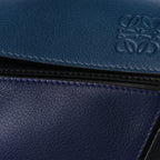 Loewe Calfskin Colorblock Medium Puzzle Bag Blue