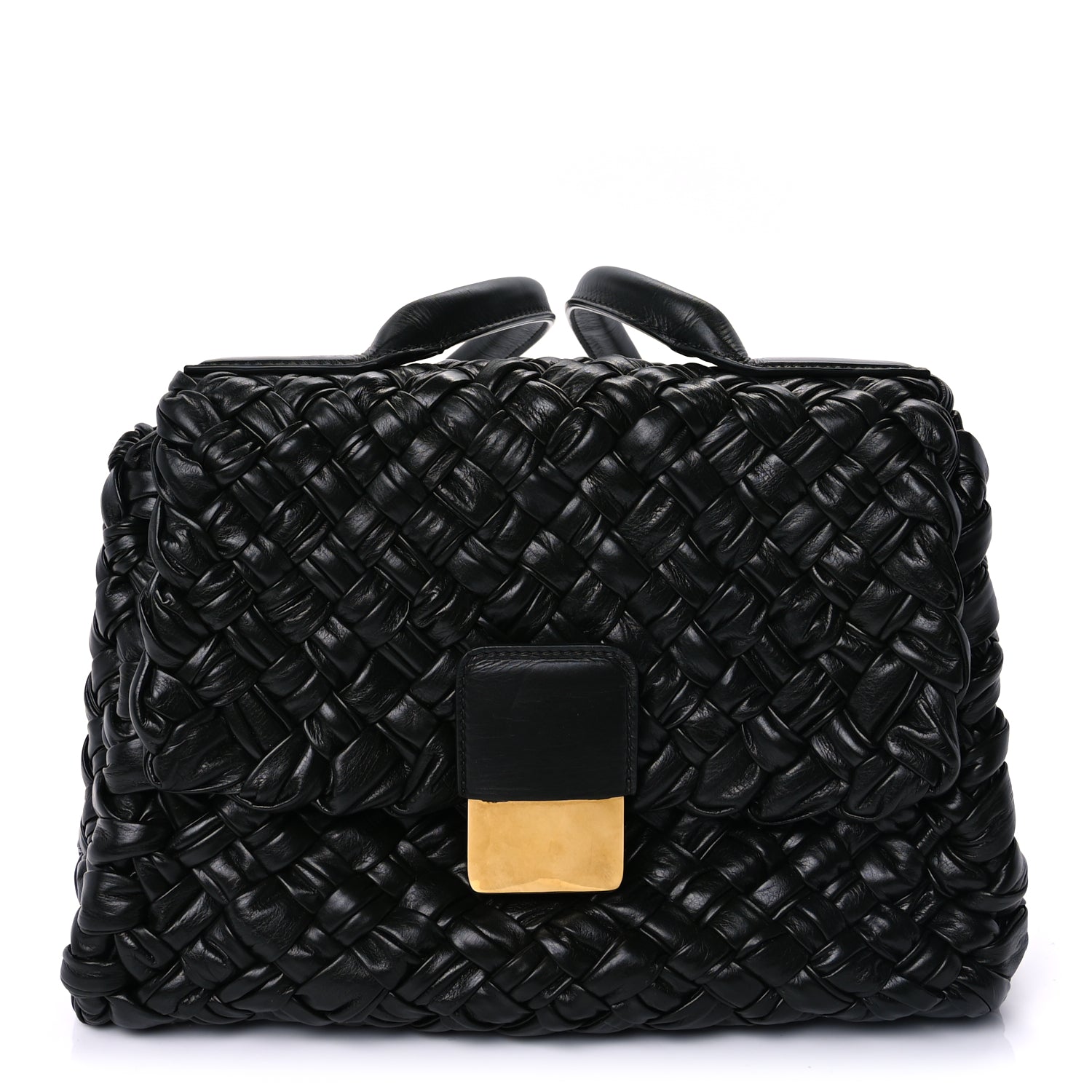 Bottega Veneta Calfskin Intreccio Desiree Shoulder Bag Dark Green