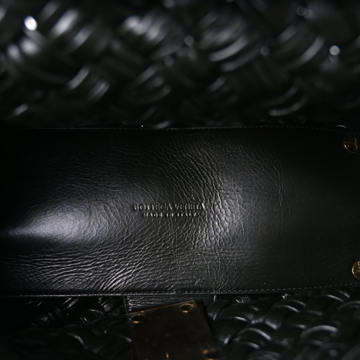 Bottega Veneta Calfskin Intreccio Desiree Shoulder Bag Dark Green