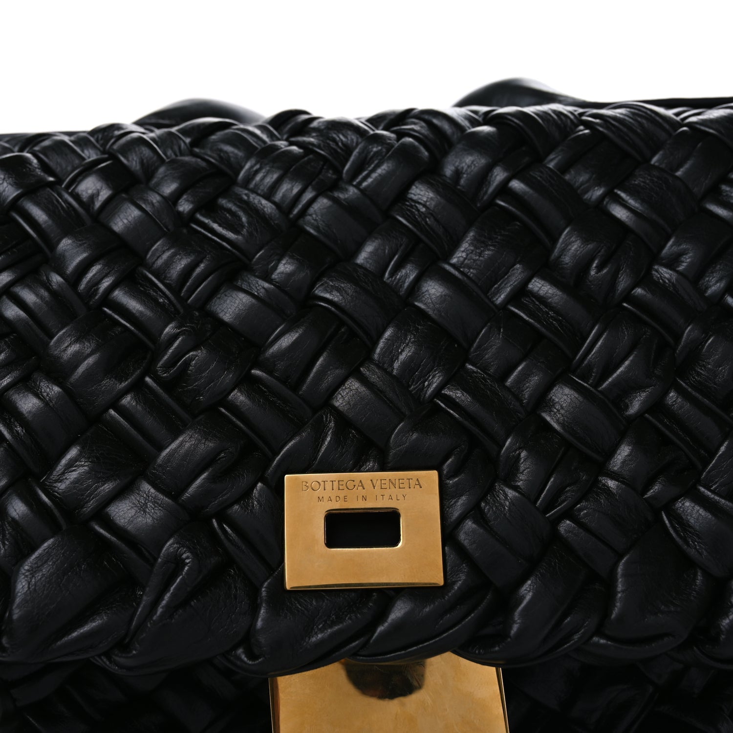 Bottega Veneta Calfskin Intreccio Desiree Shoulder Bag Dark Green