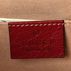 Gucci Suede Calfskin Web Small Ophidia Chain Shoulder Bag New Blue Romantic Cherry