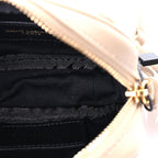 Saint Laurent Grain De Poudre Matelasse Monogram Baby Lou Camera Bag  Dark Beige