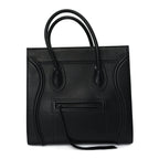 Celine Supple Calfskin Medium Phantom Luggage  Black