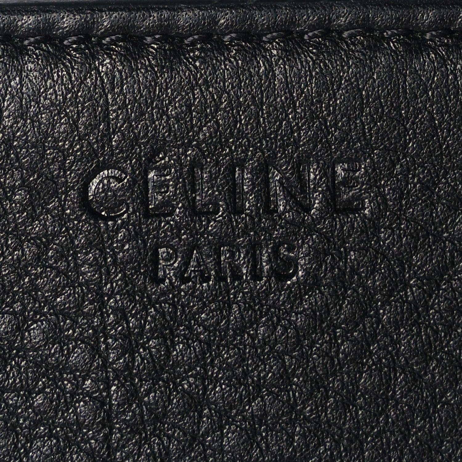 Celine Supple Calfskin Medium Phantom Luggage  Black